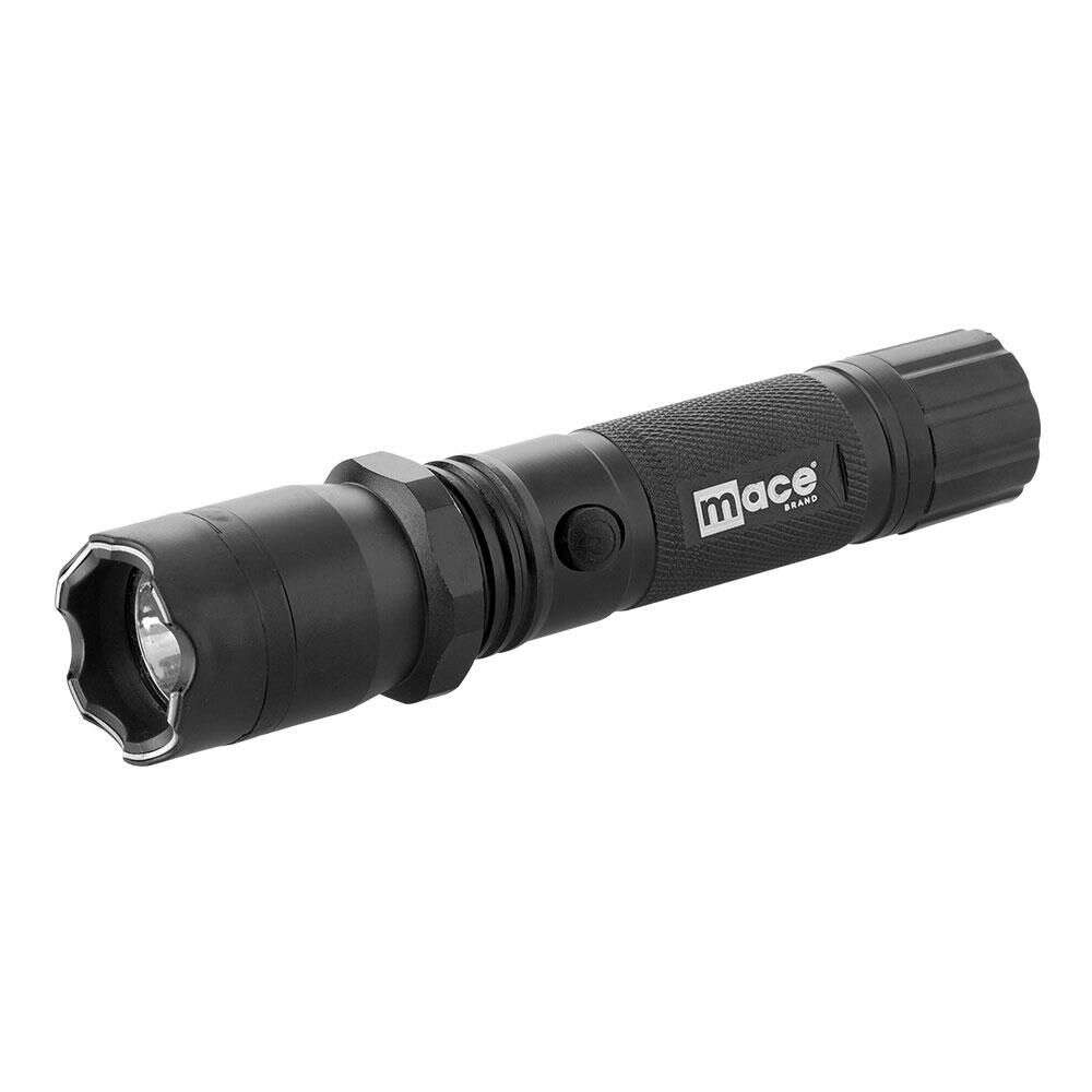 Non Lethal Defense Mace Security International 4.50" STUN GUN FLASH STUN - BLACK • Model: 4.50"